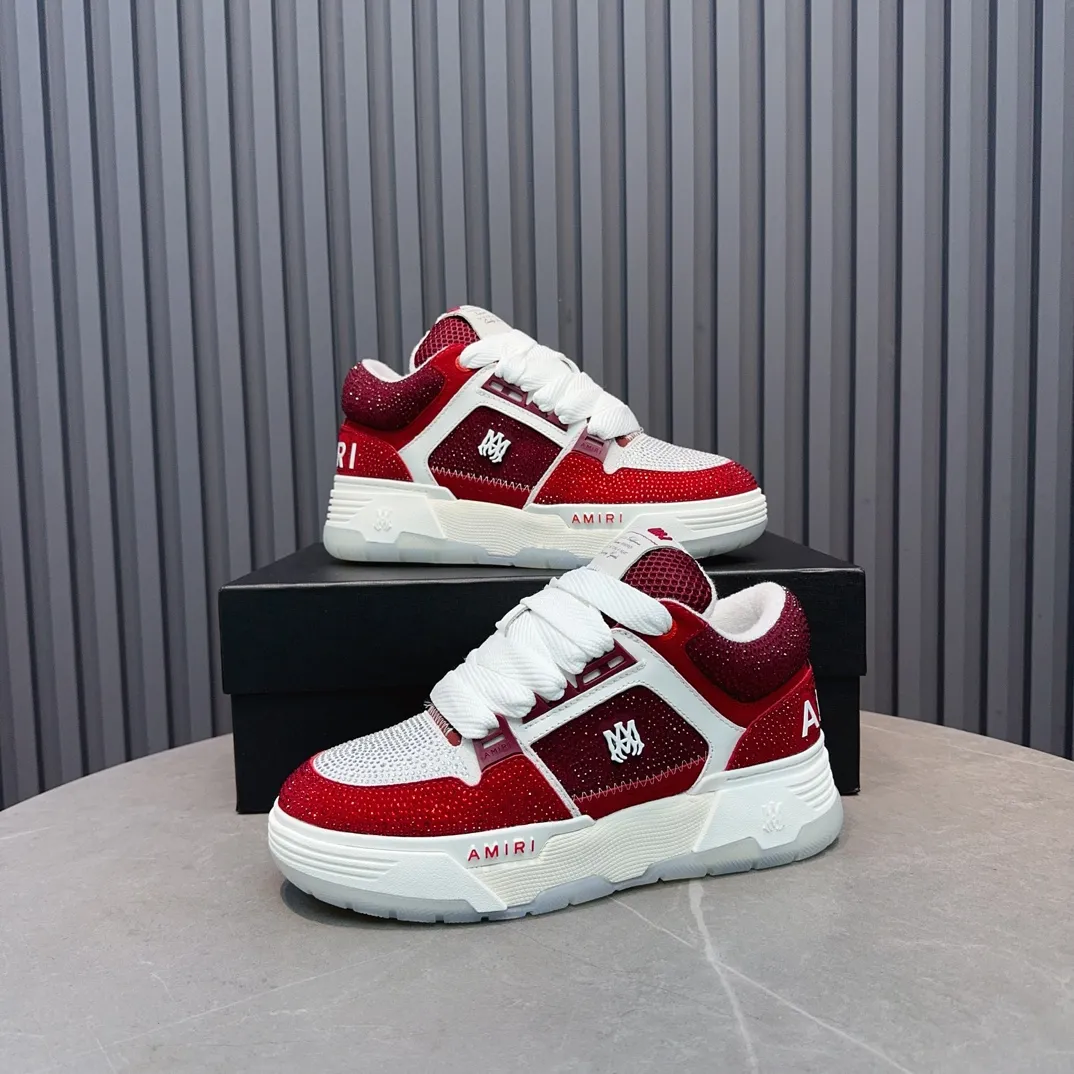 Men's shoes 💰760💰 AMIRI AMIRI fashion brand hot sale 🔥 Available all year round, couples 💑 Official website synchronization Imported fabrics 1⃣️ vs 1⃣️ replica, original factory special original sole, 35-45 (45. non-refundable)